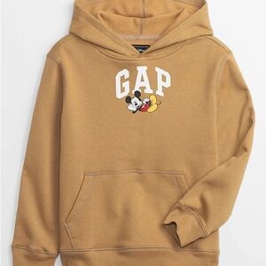 GAPxDisney Brown Hoodie with Mickey Mouse Design